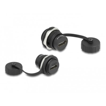 DeLOCK HDMI-A built-in connector with protective cap IP67 dust and waterproof