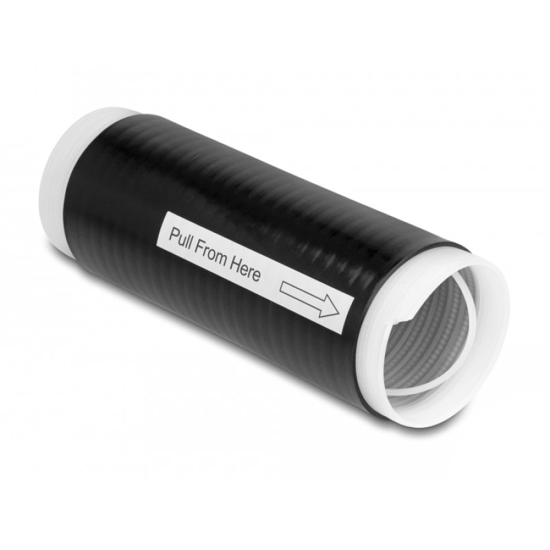 DeLOCK Manchon thermorétractable à froid 45 mm x 130 mm, 2 unités, noir