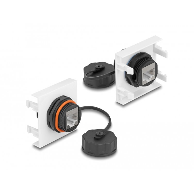 DeLOCK Easy 45 Module Network RJ45 Cat.6A, 45 x 45 mm