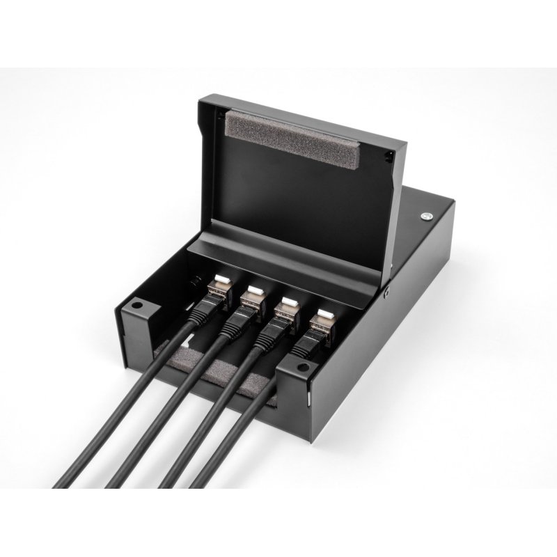 DeLOCK Boitier de points de consolidation 4 prises pour modules Keystone