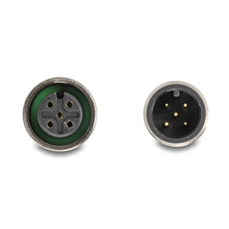 DeLOCK D-Sub 9 female to M12 male and female 5 pin A-coded CAN bus splitter 180° blue