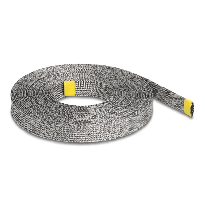 DeLOCK Braided Sleeve for EMI shielding stretchable 10 m x 20 mm