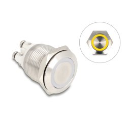 DeLOCK 20979 push-button panel Silver