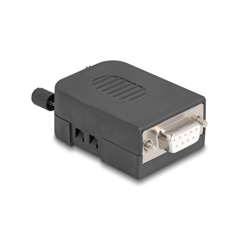 DeLOCK 90655 wire connector D-Sub 9, 3 pin terminal block Black, Grey