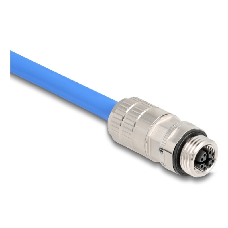 M12 Buchse 8 Pin X-kodiert feldkonfektionierbar Cat.6A