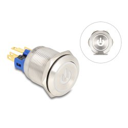 DeLOCK 22051 push-button panel Silver