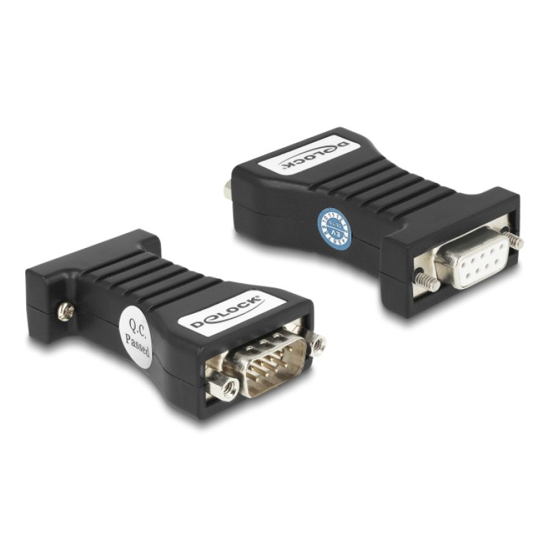 DeLOCK 64314 serial converter/repeater/isolator RS-232 Black