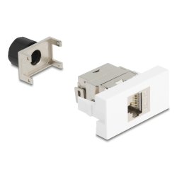 DeLOCK 90906 socket-outlet RJ-45 Silver, White