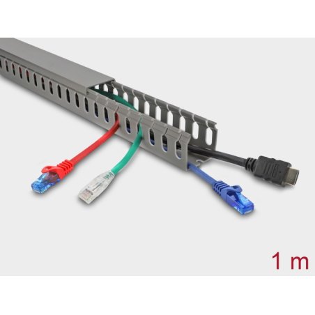 DeLOCK 22029 cable organizer Universal Cable duct Grey 1 pc(s)