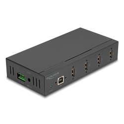 DeLOCK 60686 interface hub USB 2.0 Type-B 480 Mbit/s Black