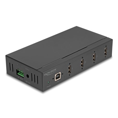 DeLOCK 60686 interface hub USB 2.0 Type-B 480 Mbit/s Black