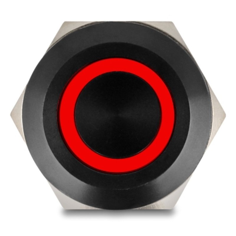 DeLOCK 22015 electrical switch Pushbutton switch Black, Red