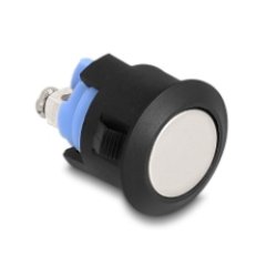 DeLOCK Push Button for Installation 16 mm 2 x Screw Terminal actuator flat plastic snap in assembly