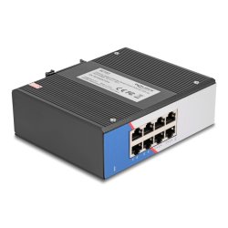 DeLOCK 80163 commutateur réseau Gigabit Ethernet (10/100/1000) DIN rail Noir