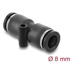 DeLOCK Pneumatic Connector 8 mm with mounting hole straight