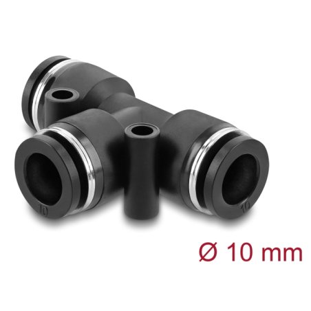 DeLOCK 60750 connecteur et flexible d'air Noir Métal, Plastique Filetage femelle 1 pièce(s)