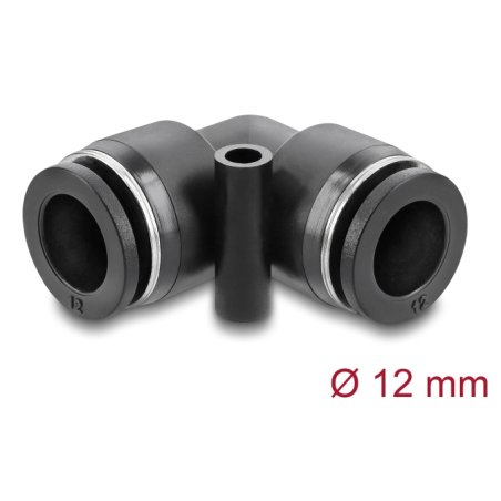 DeLOCK 60748 connecteur et flexible d'air Noir Métal, Plastique Filetage femelle 1 pièce(s)