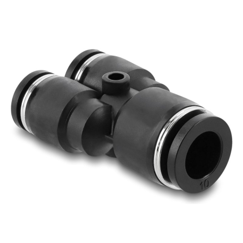 DeLOCK Pneumatic Connector 2 x 8 mm to 1 x 10 mm with mounting hole Y-shape