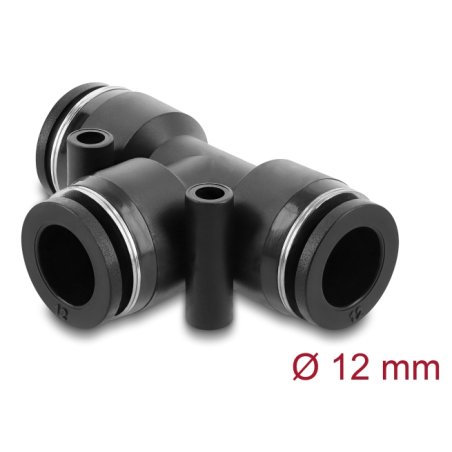 DeLOCK 60751 connecteur et flexible d'air Noir Métal, Plastique Filetage femelle 1 pièce(s)