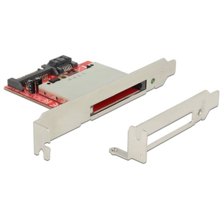 DeLOCK 91495 lecteur de carte mémoire SATA Interne Noir, Rouge, Argent