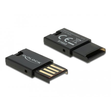 DeLOCK Lecteur de carte USB 2.0 pour cartes de mémoire Micro SD