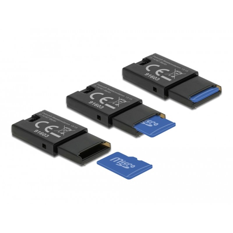 DeLOCK Lecteur de carte USB 2.0 pour cartes de mémoire Micro SD