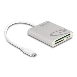 Delock Card Reader USB Type-C™ für Compact Flash, SD oder Micro SD Speicherkarten