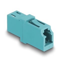 Delock LWL Kupplung LC Simplex Buchse zu LC Simplex Buchse OM3 aqua