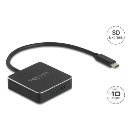 DeLOCK 91019 card reader USB 3.1 (Gen 2) Type C Black