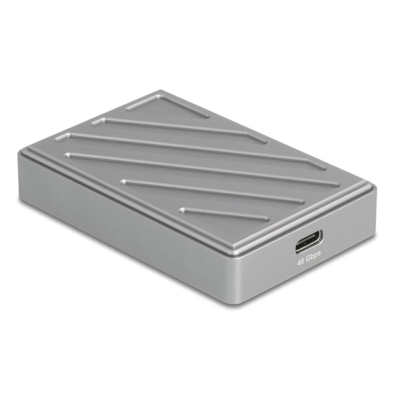 DeLOCK 91021 lecteur de carte mémoire USB4 Gen 3x2 Type-C Gris