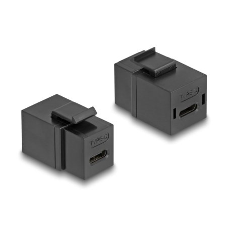 Delock Keystone Modul USB 2.0 Type-C™ Buchse zu Buchse schwarz