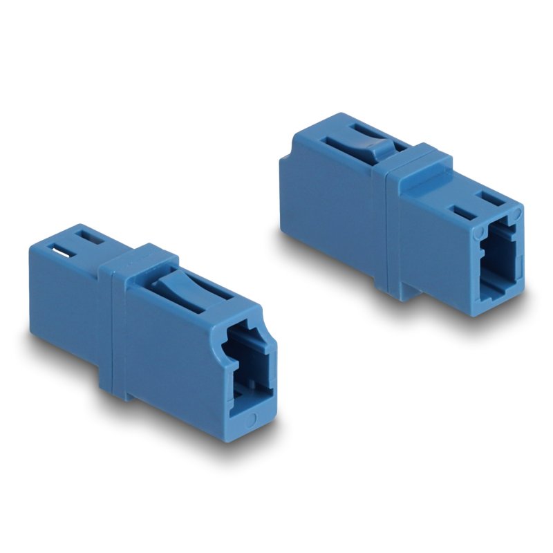 DeLOCK Optical Fiber Coupler LC Simplex female to LC Simplex female UPC blue