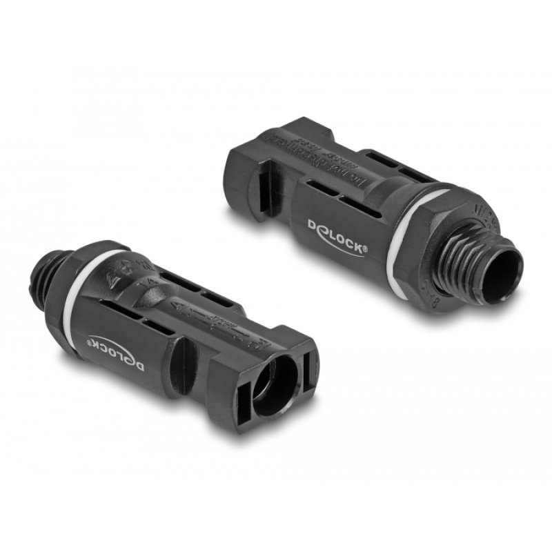 DeLOCK DL4 Solar Connectors for crimping, male and female, black 2 pcs