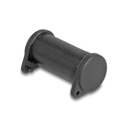 DeLOCK Capuchon de poussière DL4 pour connecteur mâle et femelle, silicone, en deux parties, noir, set de 10 pièces