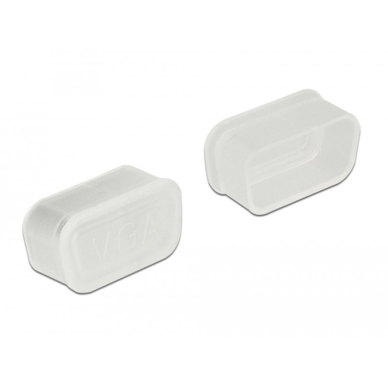 Delock Staubschutz für VGA und D-Sub9 / D-Sub15 Buchse 10 Stück transparent