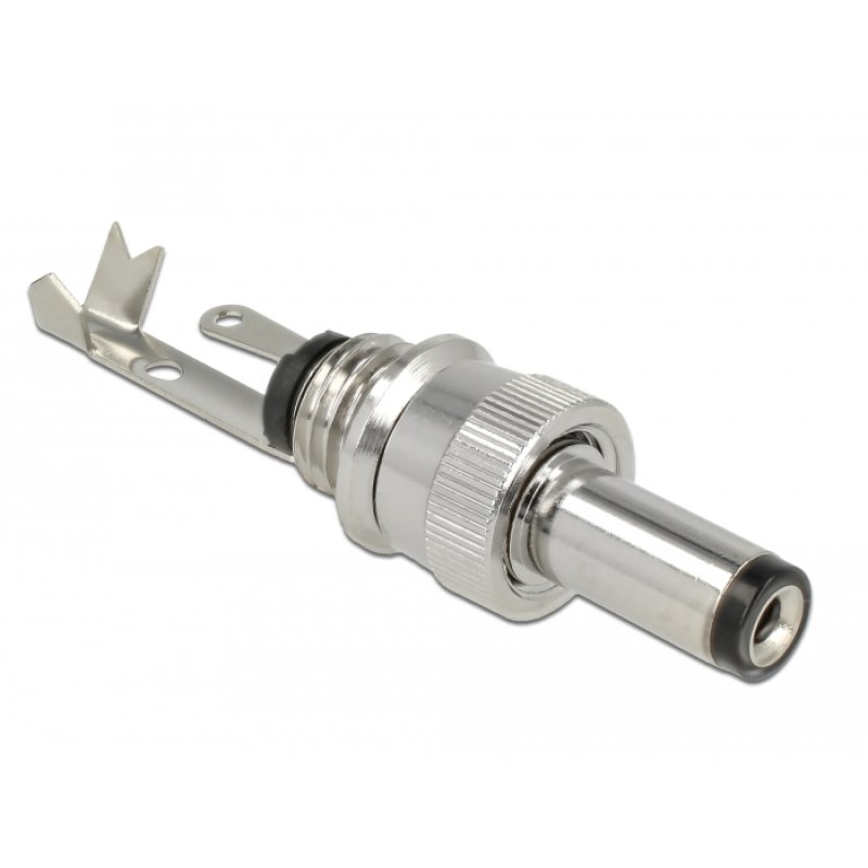DeLOCK 89916 connecteur de fils DC Noir, Acier inoxydable