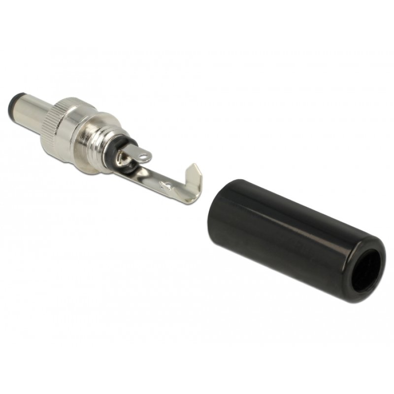 DeLOCK 89916 connecteur de fils DC Noir, Acier inoxydable