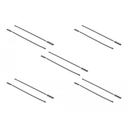 Delock Blitzbinder wiederverwendbar L 310 x B 4,5 mm schwarz 10 Stück