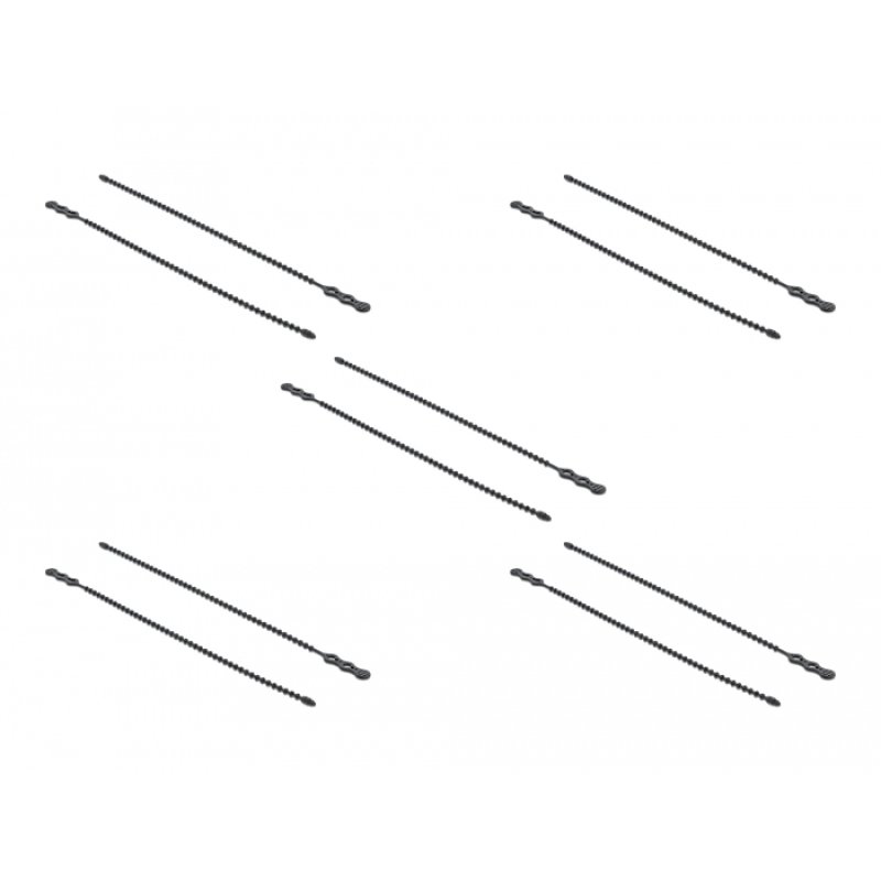 Delock Blitzbinder wiederverwendbar L 310 x B 4,5 mm schwarz 10 Stück