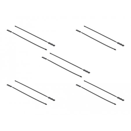 DeLOCK 18967 cable tie Beaded cable tie Polyamide Black 10 pc(s)