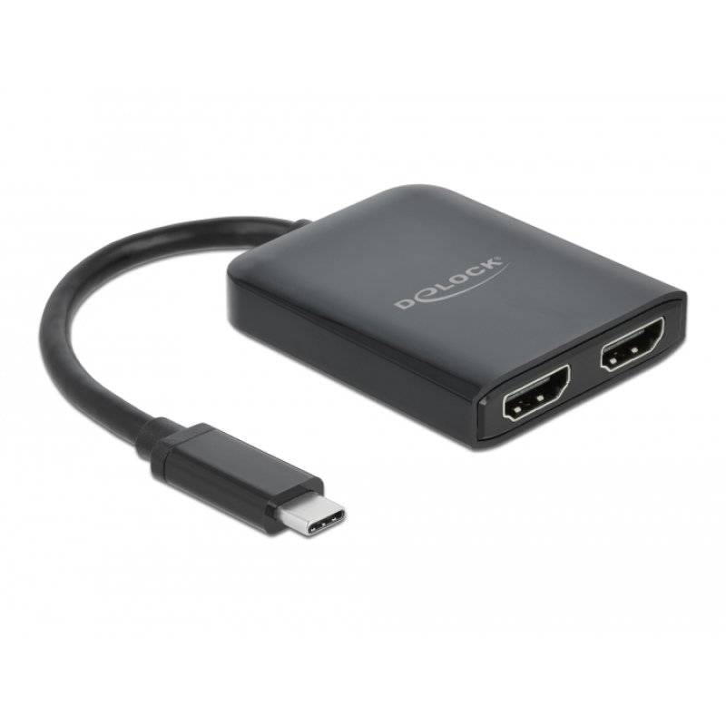 DeLOCK Diviseur USB Type-C (Mode DP Alt) à 2 x HDMI MST / VXP