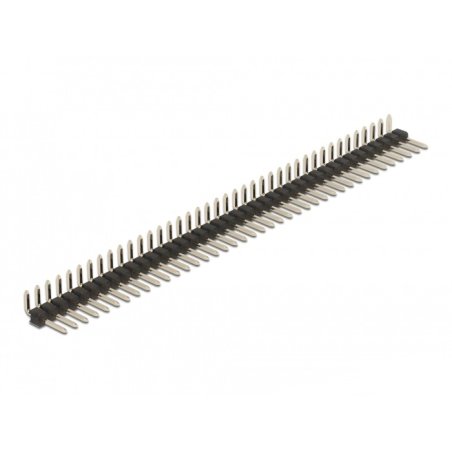 DeLOCK Barrette de 40 broches, écartement 2,54 mm, 1 rangée, angulée, 5 unités