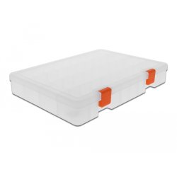 Delock Transparente Leerbox aus Kunststoff mit 36 Fächern