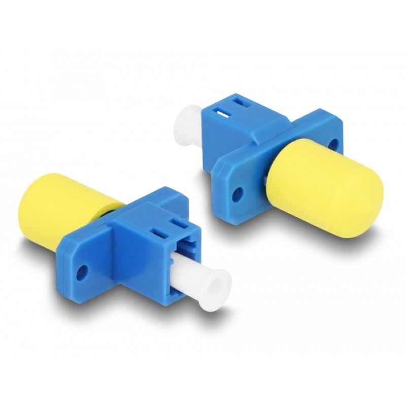 Delock LWL Hybrid Kupplung LC Simplex Buchse zu ST Simplex Buchse blau