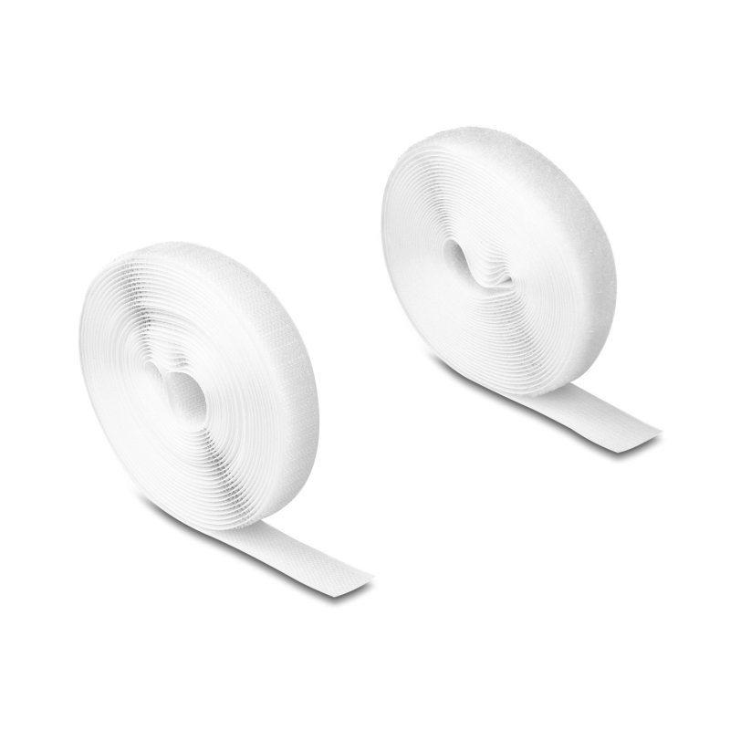 DeLOCK Heavy-duty Hook-and-Loop tape L 5 m x W 20 mm white