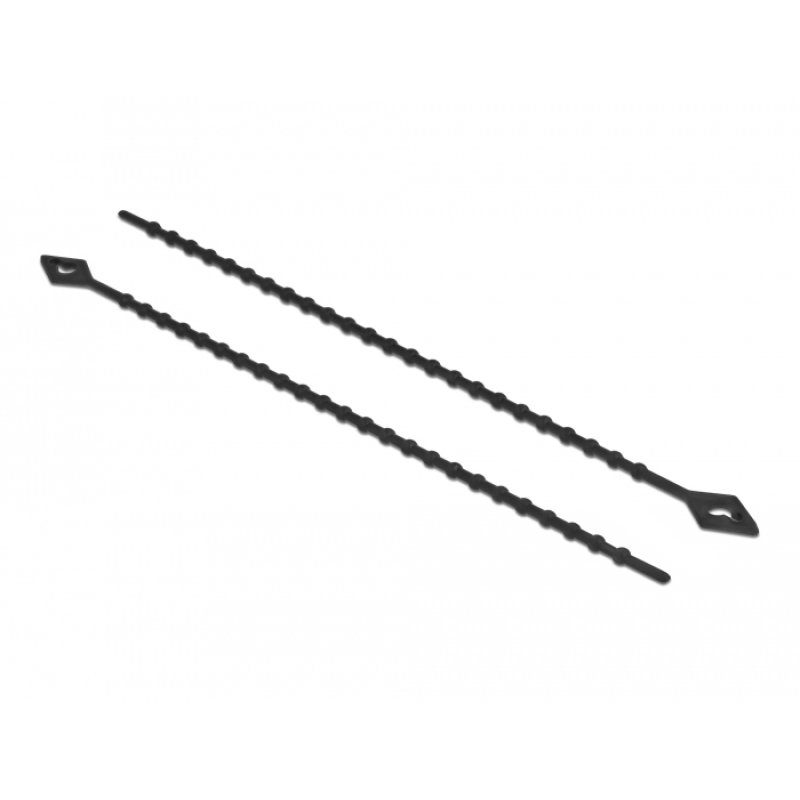 Delock Blitzbinder wiederverwendbar L 150 x B 2,4 mm schwarz 100 Stück