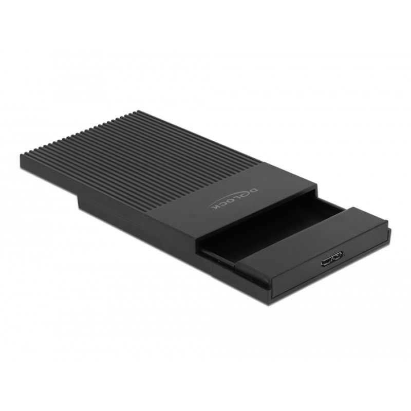 DeLOCK Boitier externe pour SATA HDD / SSD 2.5″ avec SuperSpeed USB Type Micro-B femelle - pas d’outil