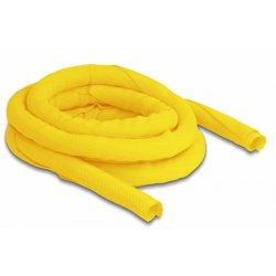 DeLOCK Manchon tissé, auto-fermant, résistant à la chaleur 2 m x 16 mm, jaune
