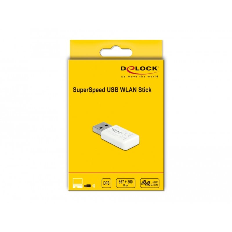 Delock USB 3.0 Dualband WLAN ac/a/b/g/n Micro Stick 867 300 Mbps