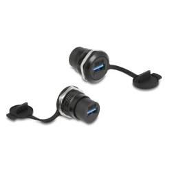 DeLOCK USB 3.2 Gen 1 Type-A built-in connector with protective dust cap